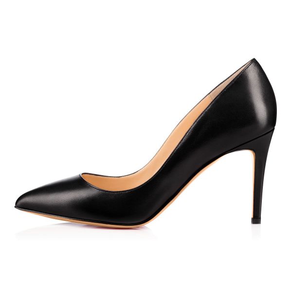 8cm 10cm 12cm Matte Pointed Toe Slip On High Heel Pumps - Image 7