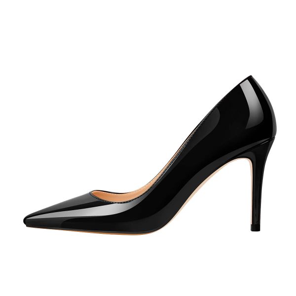 8cm 10cm 12cm Pointed Toe Slip On High Heel Pumps - Image 9