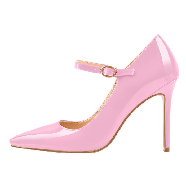 Patent Black Pointed Toe High Heel Stiletto Pumps - Image 10