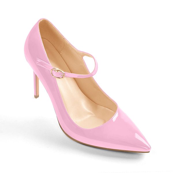 Patent Black Pointed Toe High Heel Stiletto Pumps - Image 11