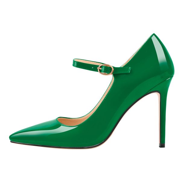 Patent Black Pointed Toe High Heel Stiletto Pumps - Image 13