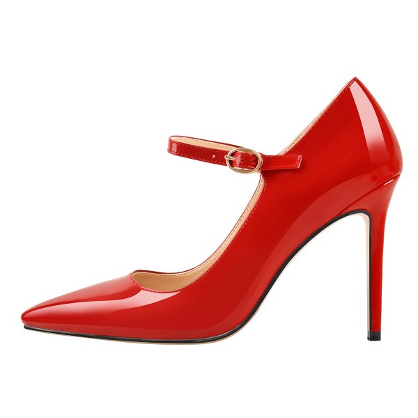 Patent Black Pointed Toe High Heel Stiletto Pumps - Image 16