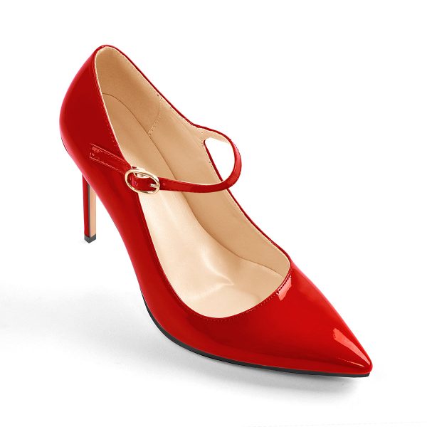 Patent Black Pointed Toe High Heel Stiletto Pumps - Image 17