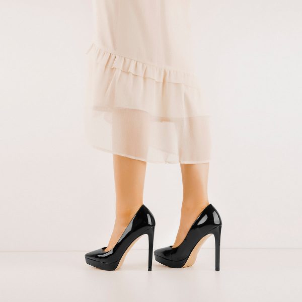 Low Platform Pointed Toe Stiletto Heels Pumps - Image 3