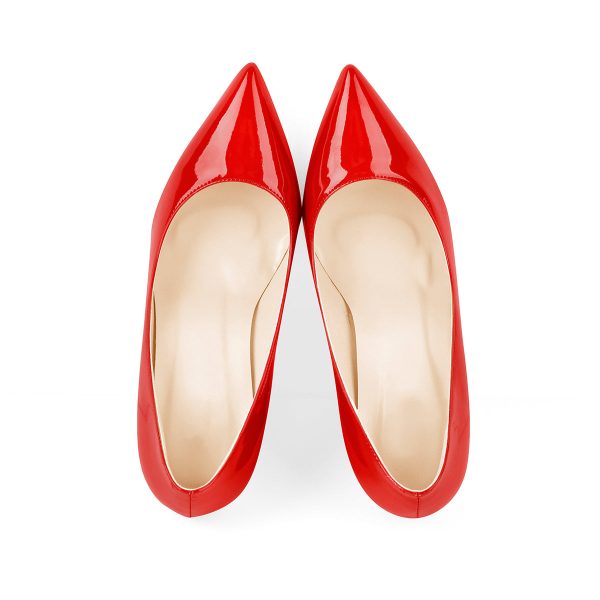 Elegant Classic Pointed Toe Chunky Heels Pumps - Image 9