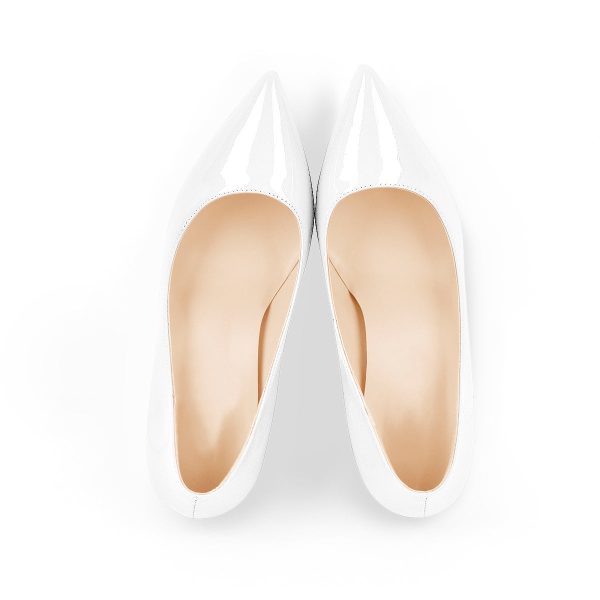 Elegant Classic Pointed Toe Chunky Heels Pumps - Image 14