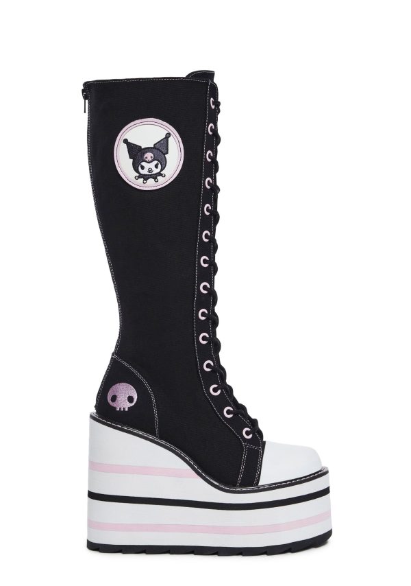 X Sanrio Detention Kuromi Platform Boots