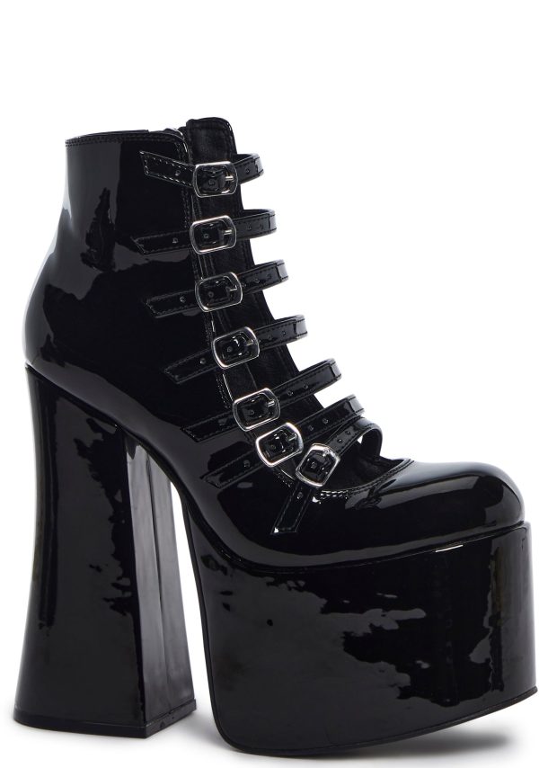 Hardcore Dazzle Platform Booties - Black - Image 2