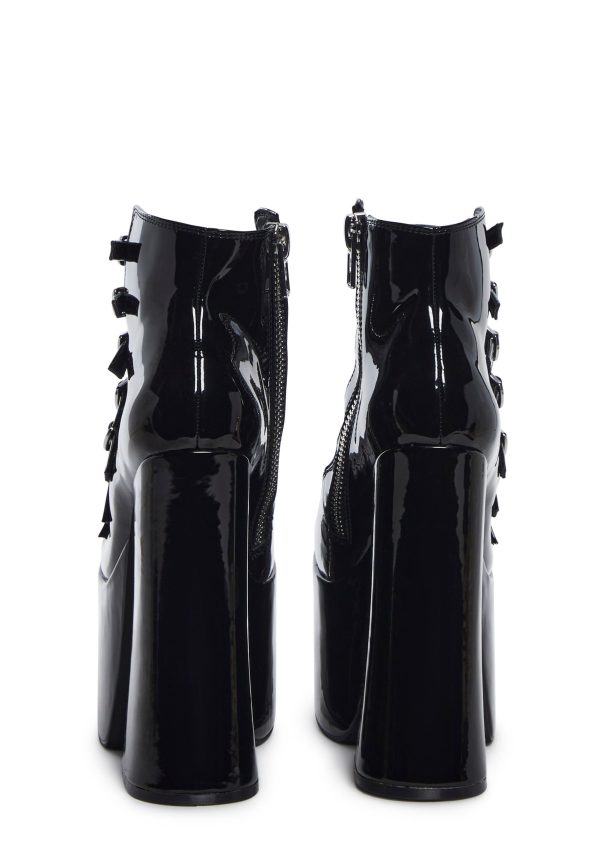 Hardcore Dazzle Platform Booties - Black - Image 4
