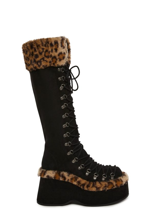 Flash On Leopard Boots